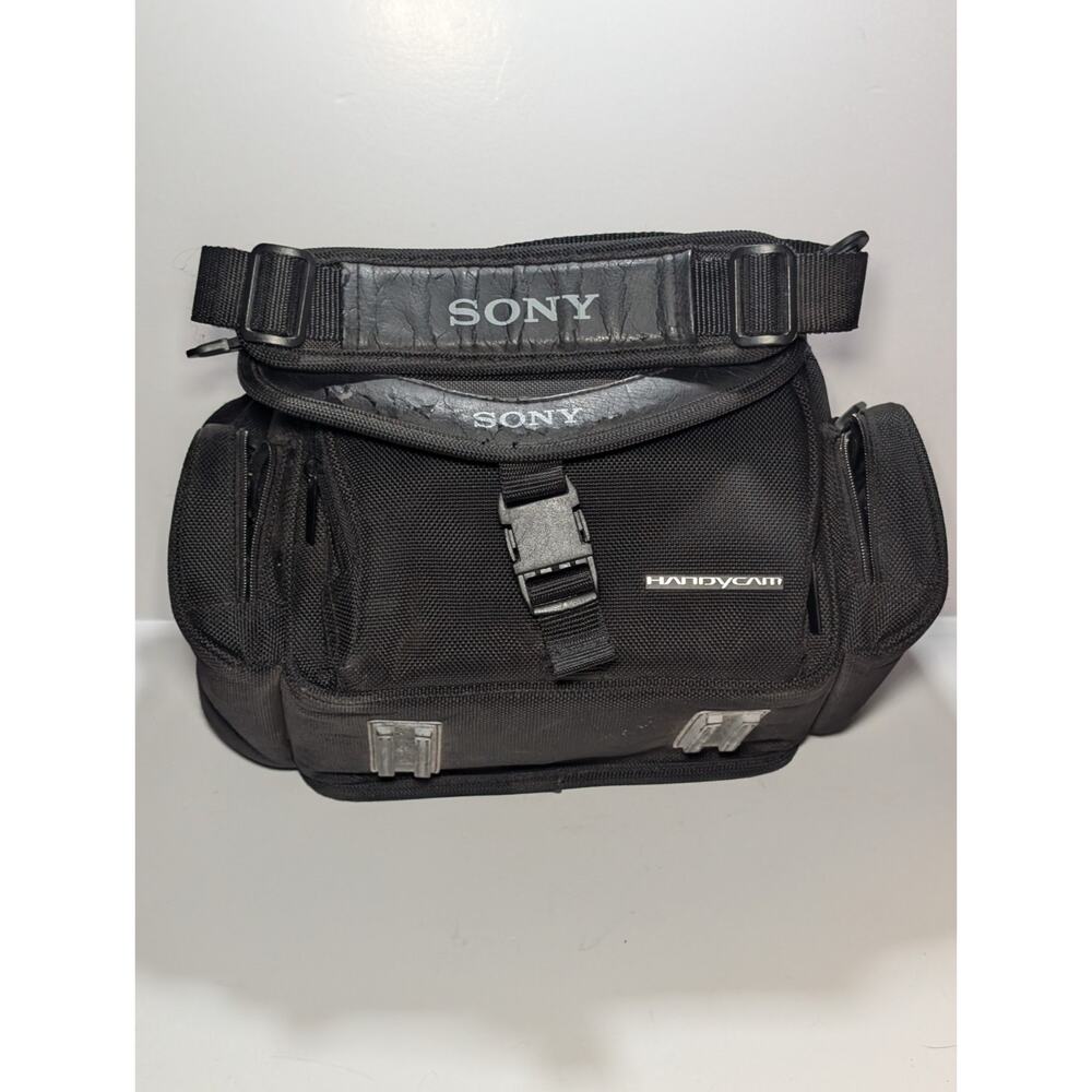 Sony Handycam Camcorder Carry Case Bag w/ Shoulder Strap Padded Black